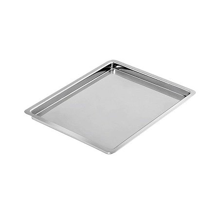 Bandeja Retangular Lisa Inox Econox 42x30x4,5cm 4,2L Fami