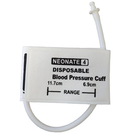Braçadeira Descartável 1 Tubo Neonato Nº4 (6,9 a 11,7cm) P/ Monitor Bionet