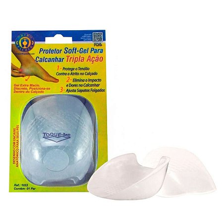 Protetor Softgel P/ Calcanhar Tripla Ação Ortho Pauher