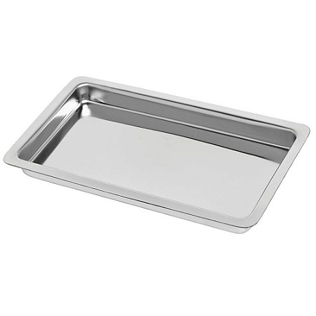 Bandeja Retangular Lisa Inox Econox 22x12x1,5cm Fami