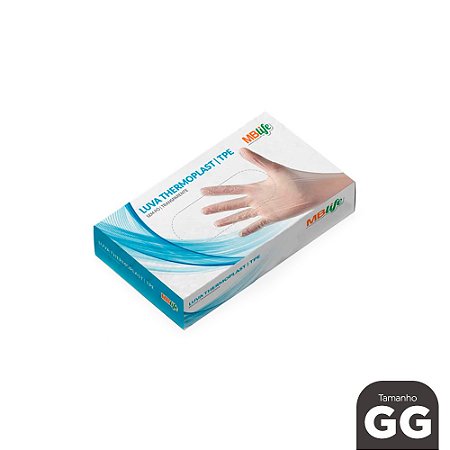 Luva Thermoplast TPE Uso Geral Tam. GG c/100 Un. Medix