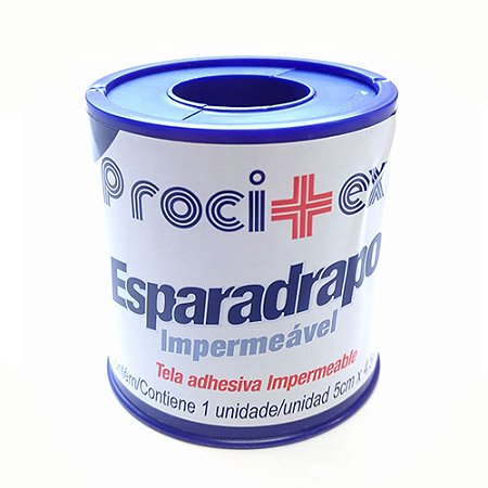 Esparadrapo Impermeável Branco 5cm x 4,5m Procitex