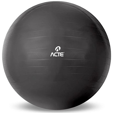 Bola Suíça Gym Ball 45cm Preta Acte