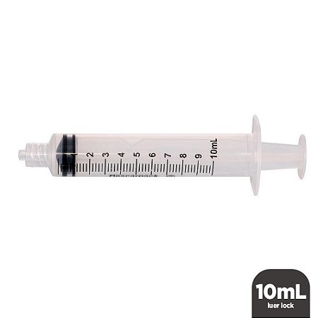 Seringa 10mL Luer Lock Sem Agulha Unidade Descarpack