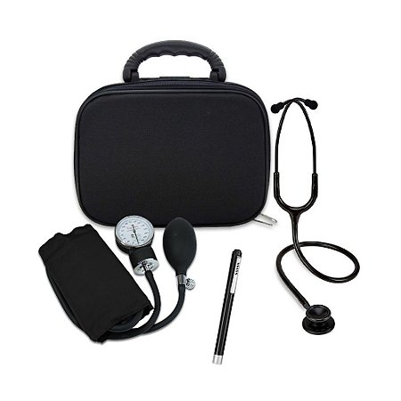 Kit Acadêmico Básico Black Edition com Bolsa