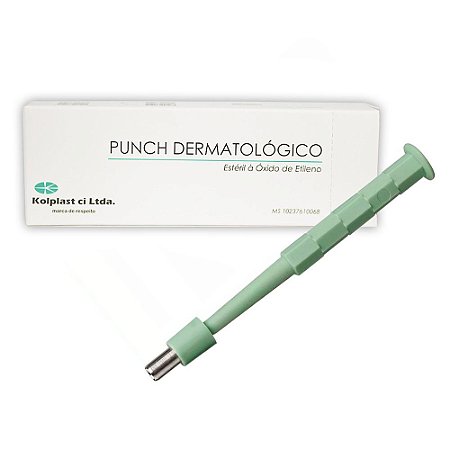 Punch Dermatológico 5mm Estéril Caixa C/ 5 Un. Kolplast