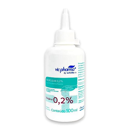 Clorexidina 0,2% 100mL Solução Antisséptica Aquosa Chlorclear Vic Pharma