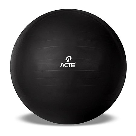 Bola Suíça Gym Ball 65cm Preta Acte