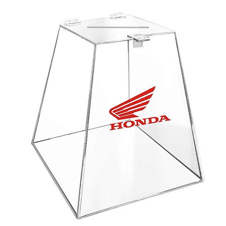 urna de acrilico 40cm x 25cm com adesivo