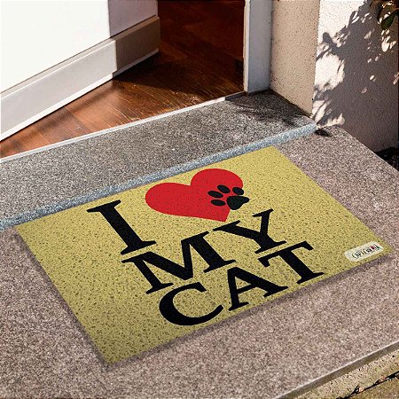 Capacho Pet - I Love My Cat