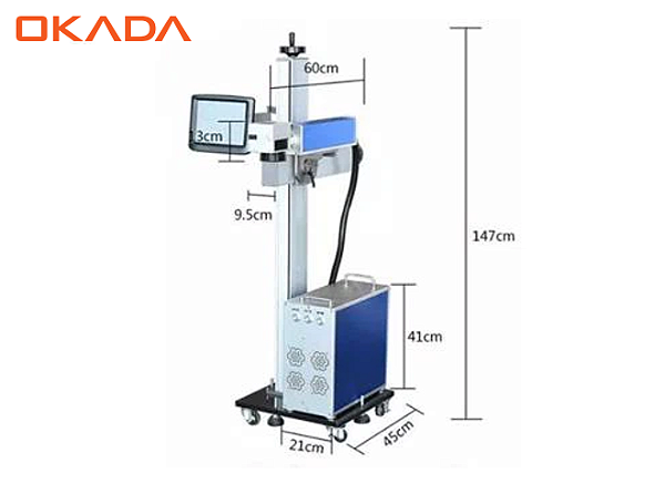 Máquina de Marcação a Laser on-the-fly 50W Okada