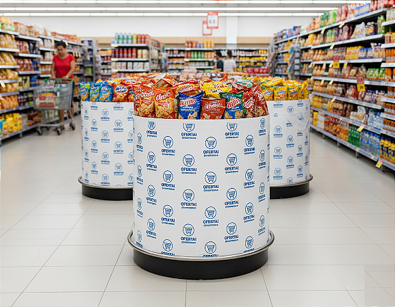 Bobinas Plásticas Personalizadas em 1 cor para Forração de Displays - 5 bobinas de 78cm com 1.500 metros aproximadamente