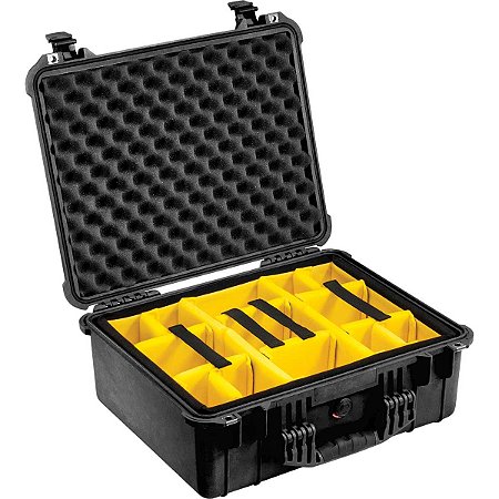 Hard Case 1550 - Protector Pelican c/ Padded Divider em Velcro