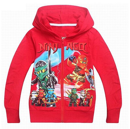 Casaco de Moletom - Ninjago - Vermelho