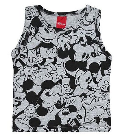 Regata Mescla Mickey - Cinza - Disney
