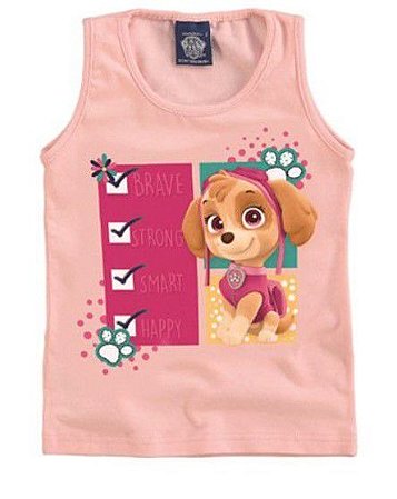 Blusa Bebê Menina Patrulha Canina Skye Rosa Claro - Malwee