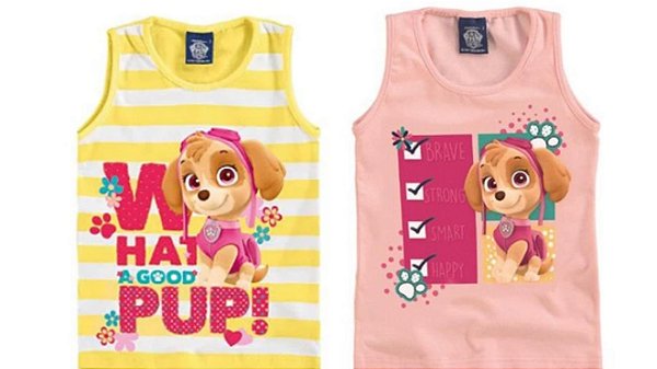 PAGUE 1 LEVE 2 Regata Bebê Menina Patrulha Canina - Malwee