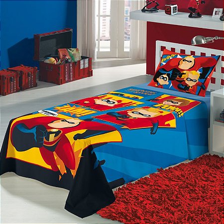 Jogo de Cama Infantil Os Incríveis 2 Peças - Lepper