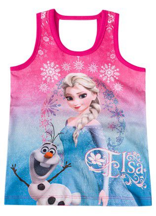 Blusa Infantil Menina Frozen Rosa - Brandili