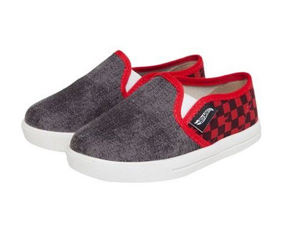 Tenis Infantil Hot Wheels - Cinza e Vermelho - Grendene