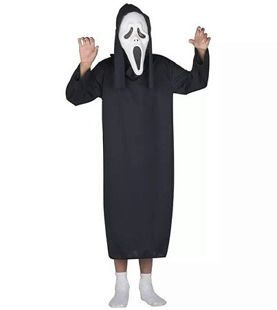 Fantasia Infantil Unissex Pânico Halloween Preta - Sulamericana