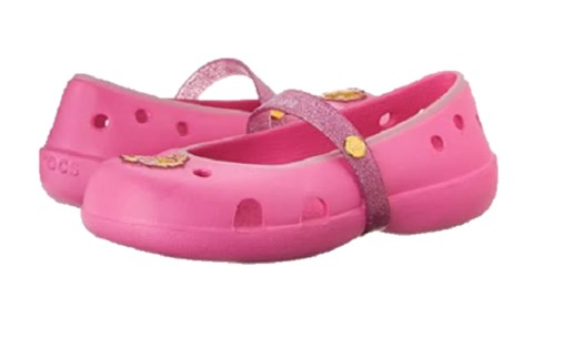 Sapatilha Crocs Infantil Menina Princesa Aurora Rosa - Crocs