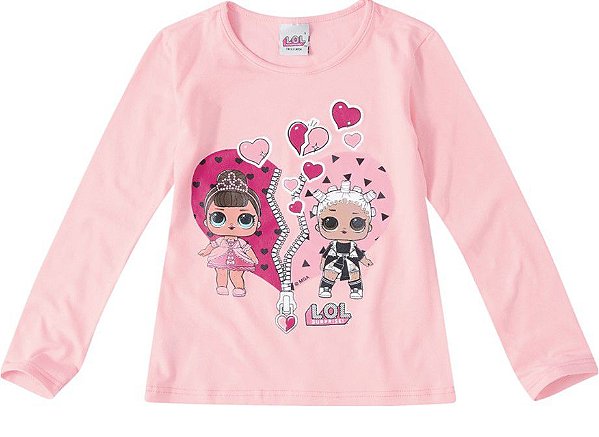 Blusa Infantil Menina LOL Rosa - Malwee