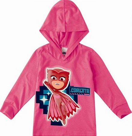 Blusa Manga Longa Infantil Menina PJ Masks Rosa - Malwee