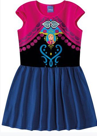 vestido da princesa ana da frozen