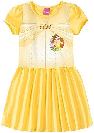 vestido bela disney