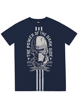 Camiseta Manga Curta Adulto Masculina Star Wars Cinza - Fakini