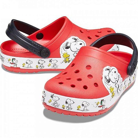 Crocs Infantil Snoopy Vermelho - Crocs