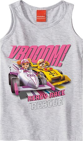 Blusa Regata Infantil Menina Patrulha Canina Cinza - Malwee