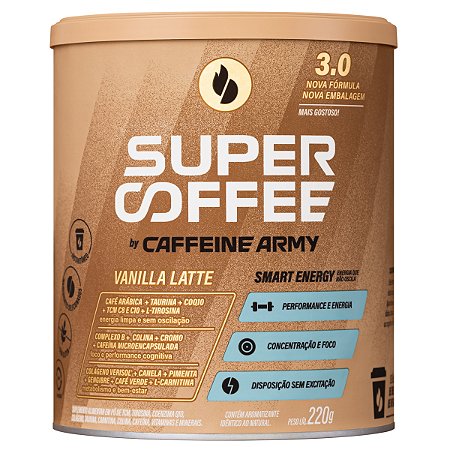 SuperCoffee 3.0 Vanilla Latte 220g - Caffeine Army