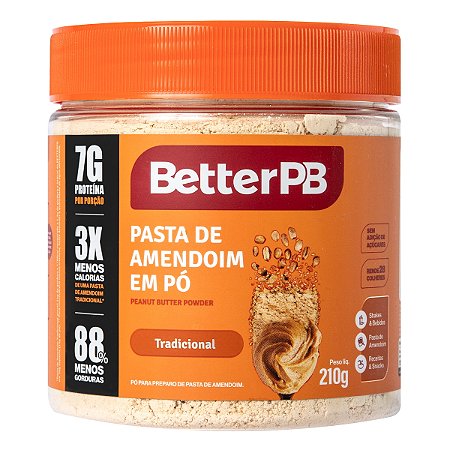 Pasta de Amendoim em Pó 210g - BetterPB  Life Style Suplementos - Os  Melhores Suplementos Nacionais e Importados