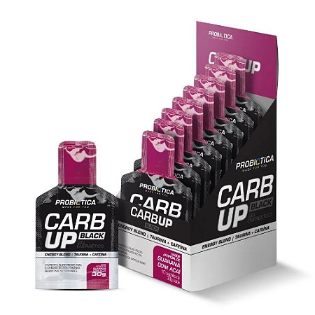 Carb Up Gel Black Açaí com Guaraná 10 Sachês  - Probiotica