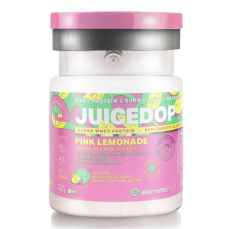 JuiceDop Pink Lemonade 450g - Elemento Puro