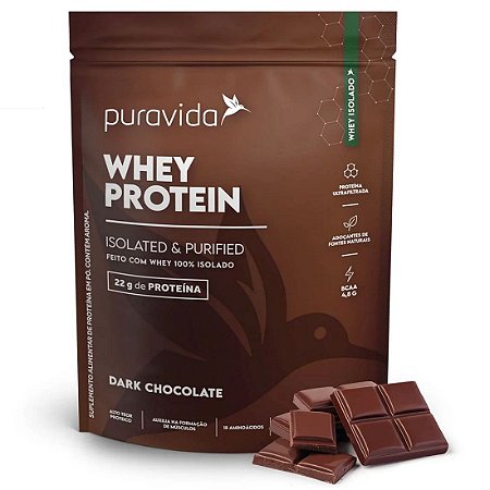 Whey Protein Isolado Dark Chocolate 450g - Pura Vida