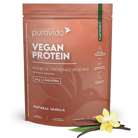 Vegan Protein Natural Vanilla 450g - Pura Vida