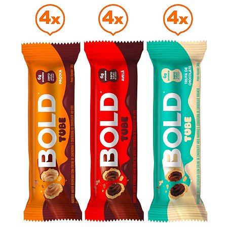 Bold Tube Caixa Mista 12 Unidades - Bold Snacks