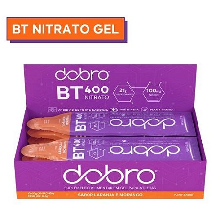 BT Nitrato Gel Laranja e Morango 10 Unidades - Dobro