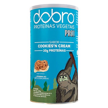 Proteína Vegetal Cookies 'N Cream 450g - Dobro