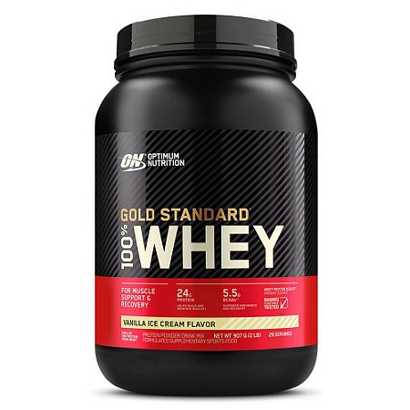 Whey Gold Standard Baunilha 907g - Optimum Nutrition