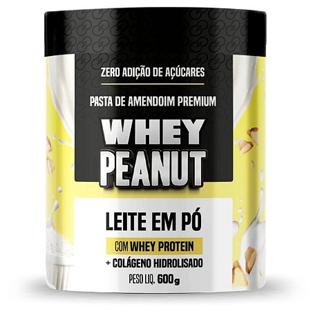 Pasta Amendoim Leite Em Pó 600g - Whey Peanut