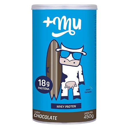 Whey Concentrado +Mu Chocolate 450g - Mais Mu