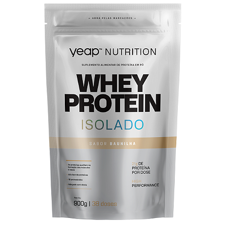 Whey Protein Isolado Baunilha 900G - Yeap Nutrition