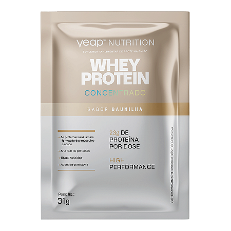 Whey Protein Concentrado Baunilha 31g - Yeap Nutrition