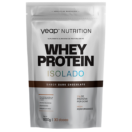 Whey Protein Isolado Dark Chocolate 900G - Yeap Nutrition