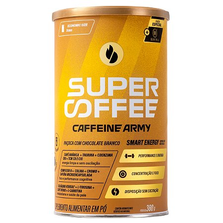 SuperCoffee 3.0 Paçoca Com Chocolate Branco 380g - Caffeine Army
