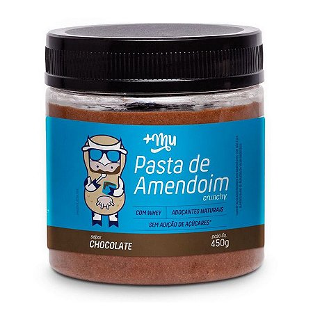 Pasta de Amendoim Crunchy Chocolate 450g - Mais Mu